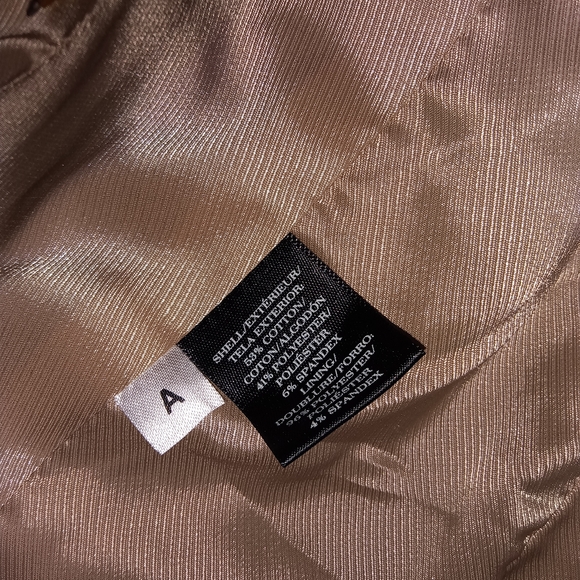 Ann Taylor Tan Blazer Classic Notched Lapel - Picture 5 of 6